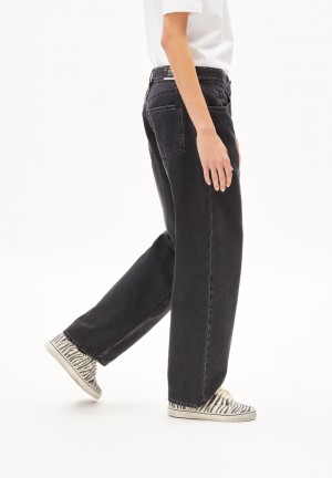 ARMEDANGELS HAAYI Jeans Baggy Fit Low Waist Organic Cotton Non-Stretch Negras | YIMTFH-723