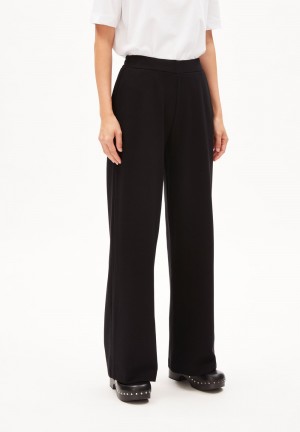 ARMEDANGELS HIMAARI Jersey Pants made of LENZING™ ECOVERO™ Mix Negras | WFLCZQ-763