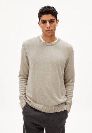 ARMEDANGELS HORAACIOS Sweater Regular Fit made of Organic Merino Wool Mix Sand Stone | HINPAG-185