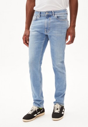 ARMEDANGELS IAAN Jeans Slim Leg Mid Waist recycled Cotton Comfort-Stretch Seashore | SIGHXK-706