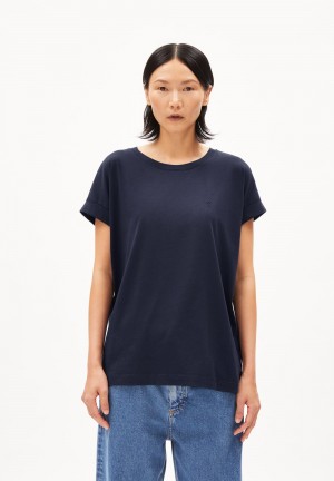 ARMEDANGELS IDAARA T-Shirt Loose Fit made of Organic Cotton Night Sky | KALUGT-985
