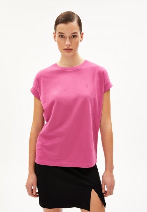 ARMEDANGELS IDAARA T-Shirt Loose Fit made of Organic Cotton Crushed Berry | UIPQAB-921