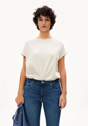 ARMEDANGELS IDAARA T-Shirt Loose Fit made of Organic Cotton Undyed | CQTJOY-573
