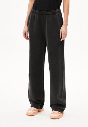 ARMEDANGELS IVAARA WASH Sweat Pants made of Organic Cotton Negras | VPJAQE-019