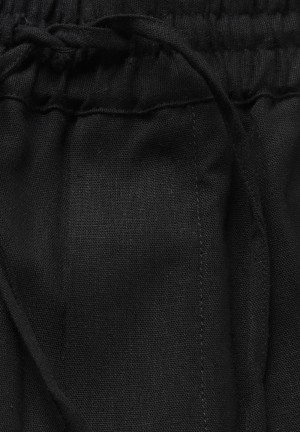 ARMEDANGELS JAACQUE LINO Shorts made of Linen-Mix Negras | LTEWBP-980
