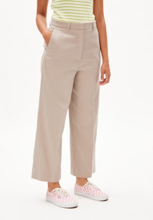 ARMEDANGELS JAALMA Woven Pants made of Organic Cotton Sand Stone | GVCTKZ-132