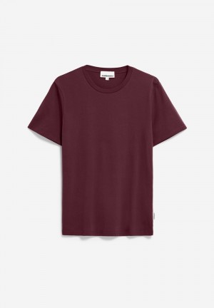 ARMEDANGELS JAAMES T-Shirt Regular Fit made of Organic Cotton Cranberry Juice | TGBAPU-375
