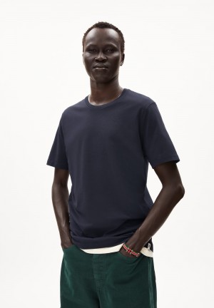 ARMEDANGELS JAAMES T-Shirt Regular Fit made of Organic Cotton Night Sky | KTGAIS-598