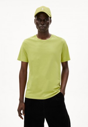 ARMEDANGELS JAAMES T-Shirt Regular Fit made of Organic Cotton New Moss | MWCNQZ-596