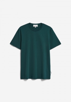 ARMEDANGELS JAAMES T-Shirt Regular Fit made of Organic Cotton Verde Menta | URNVJL-719