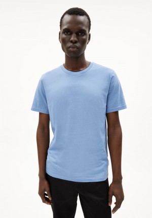 ARMEDANGELS JAAMES T-Shirt Regular Fit made of Organic Cotton Azules | LJIOEM-542