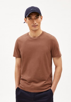 ARMEDANGELS JAAMES T-Shirt Regular Fit made of Organic Cotton Nutshell | IMWVGN-103