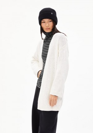 ARMEDANGELS JALDAA Cardigan Loose Fit made of Organic Cotton Blancas | BIRVPT-487