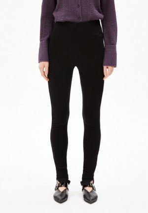 ARMEDANGELS JARLAA MARAA Jersey Pants made of LENZING™ ECOVERO™ Mix Negras | BSJYXH-082