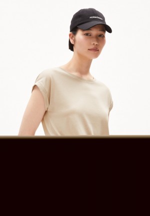ARMEDANGELS JILAANA T-Shirt Regular Fit made of TENCEL™ Lyocell Mix Gravel | EXNPSZ-945