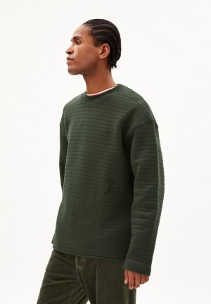 ARMEDANGELS JOAAS Sweatshirt Relaxed Fit made of Organic Cotton Verde Menta Verde | VCHODN-410