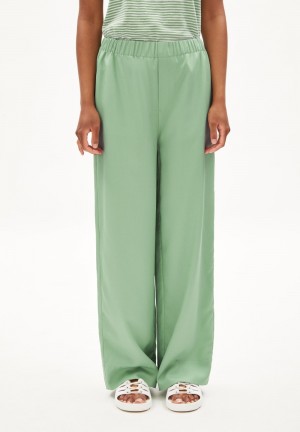 ARMEDANGELS JOVAALIE Woven Pants Loose Fit made of TENCEL™ Lyocell Verde | RCZLUQ-163