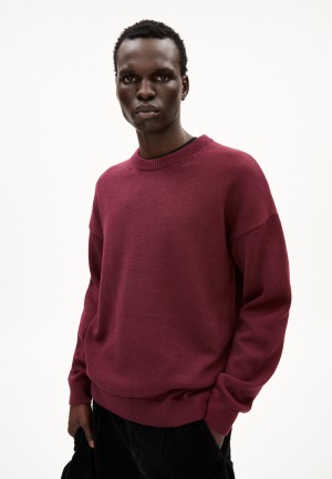 ARMEDANGELS JOVAAN Sweater Relaxed Fit made of Organic Cotton Cranberry Juice | RJLASZ-713