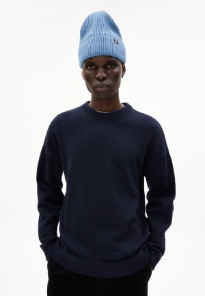 ARMEDANGELS JOVAAN Sweater Relaxed Fit made of Organic Cotton Night Sky | ZNYKEJ-306