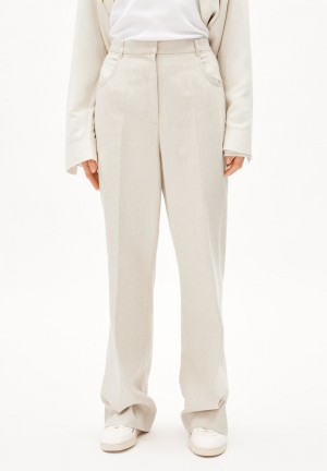 ARMEDANGELS JUMAA STRAIGHT LINO Woven Pants made of Linen-Mix Linen | ZOJINA-091