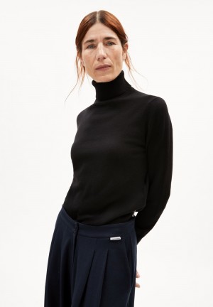 ARMEDANGELS KAATHIA Sweater Regular Fit made of Organic Cotton Mix Negras | GXRZFH-564