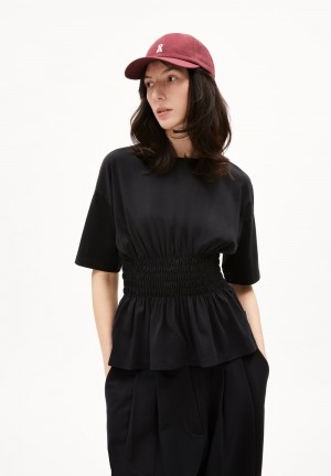 ARMEDANGELS KAAWINO T-Shirt Relaxed Fit made of Organic Cotton Negras | DICUZM-908