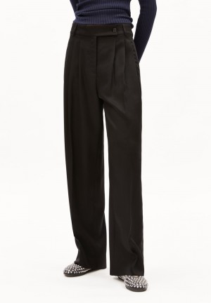 ARMEDANGELS KAAYAH Woven Pants made of TENCEL™ x REFIBRA™ Lyocell Negras | RZBXVC-932