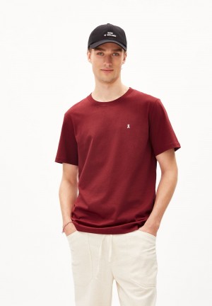 ARMEDANGELS LAARON Heavyweight T-Shirt Relaxed Fit made of Organic Cotton Verde Menta | XHCRKV-369