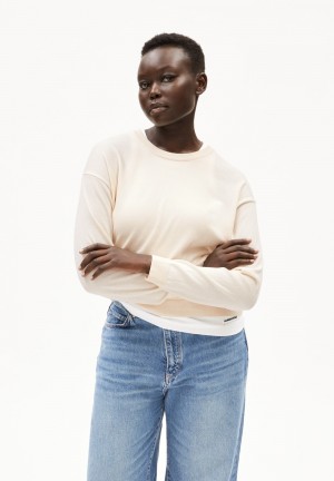 ARMEDANGELS LARUNAA Sweater Loose Fit made of Organic Cotton Mix Undyed | YVIOLZ-597
