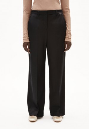 ARMEDANGELS LEANDRAA Woven Pants made of TENCEL™ Lyocell Mix Negras | TPVQKX-126