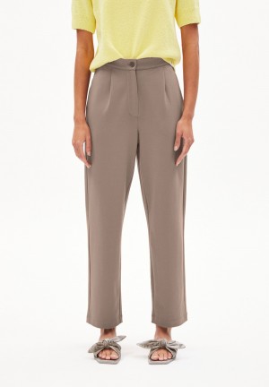 ARMEDANGELS LINAA LOU Jersey Pants made of Organic Cotton Mix Muddy Water | DIMRBE-519