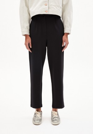 ARMEDANGELS LINAA LOU Jersey Pants made of Organic Cotton Mix Negras | AYLSIU-934