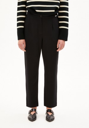 ARMEDANGELS LIRAA LOU Jersey Pants made of Organic Cotton Mix Negras | XPLNYE-540
