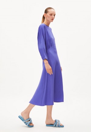 ARMEDANGELS MAARLENA Woven Dress Regular Fit made of TENCEL™ Lyocell Vibrant Violet | RYAVJQ-561