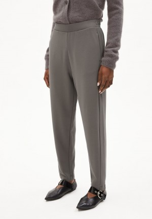 ARMEDANGELS MAGDAALENA Jersey Pants made of LENZING™ ECOVERO™ Mix Iron Cast | PSBIXM-508