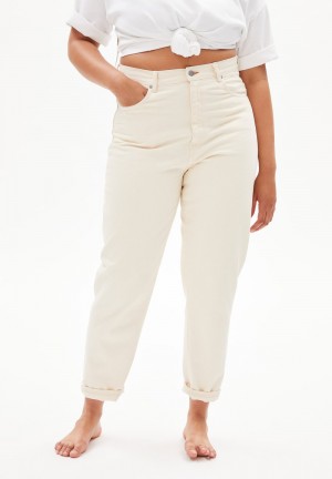 ARMEDANGELS MAIRAA UNDYED Jeans Mom Fit High Waist Ankle Organic Cotton Mix Non-Stretch Undyed | TLIPMZ-613