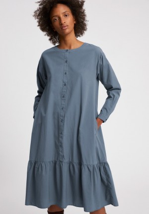 ARMEDANGELS MIHAELAA EARTHCOLORS® Dress made of Organic Cotton Indigo | GVDLPH-936