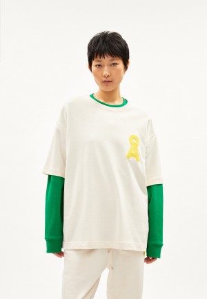 ARMEDANGELS MIKAAS ICONIC CAPSULE Heavyweight T-Shirt Oversized Fit made of Organic Cotton Mix Undyed | CMDJUH-024