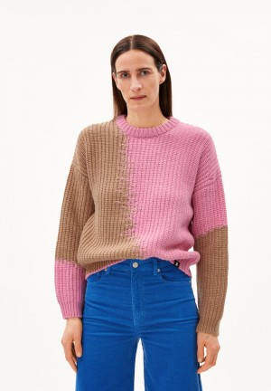 ARMEDANGELS MIYAAR Sweater Loose Fit made of Organic Wool Mix Rosas | TXHYJN-059