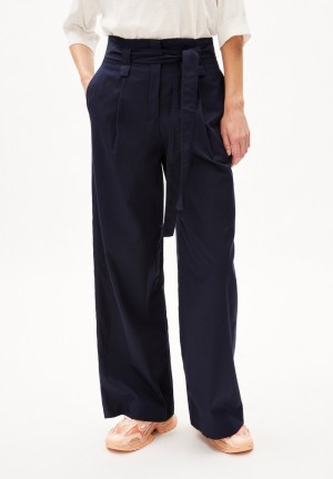 ARMEDANGELS MORENAAJA Woven Pants made of Organic Cotton Night Sky | KOWPVI-450