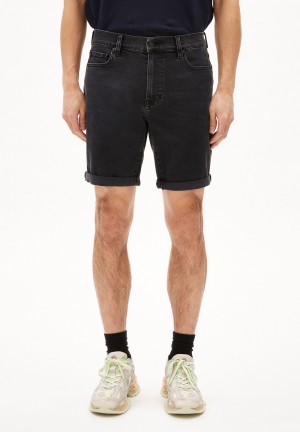 ARMEDANGELS NAAILO Denim Shorts made of recycled Cotton Mix Negras | JSWULX-472