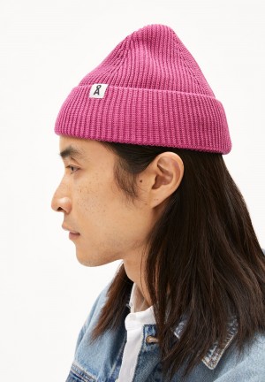 ARMEDANGELS NILDAAO COTTON Beanie made of Organic Cotton Crushed Berry | BJUHMP-253