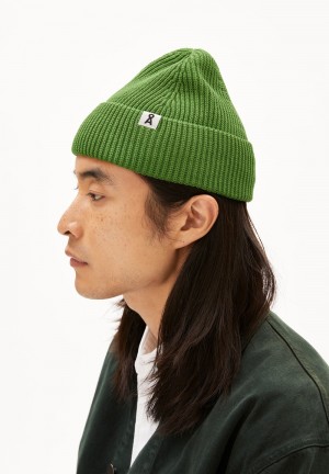 ARMEDANGELS NILDAAO COTTON Beanie made of Organic Cotton Verde | NSRFXJ-371