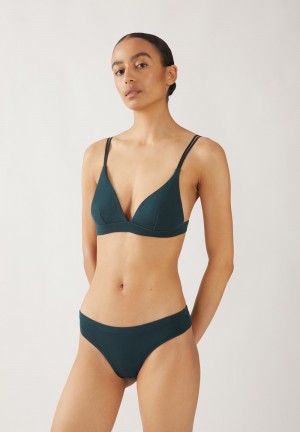 ARMEDANGELS OSAAM Triangle Bralette made of TENCEL™ Modal Mix Teal Stone | EKYXHI-683