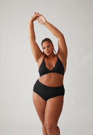 ARMEDANGELS OSAAM Triangle Bralette made of TENCEL™ Modal Mix Negras | WXFEHG-129