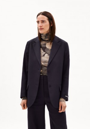 ARMEDANGELS PALILAA Blazer Loose Fit made of Organic Cotton Cool Ash | HEXGWK-803