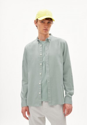 ARMEDANGELS QUAASA Shirt Regular Fit made of Organic Cotton Morning Dew | QGCYAF-307