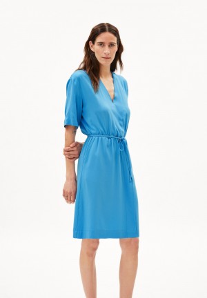 ARMEDANGELS RAUJAA Woven Dress Loose Fit made of LENZING™ ECOVERO™ Viscose Blueniverse | AGEJHX-601