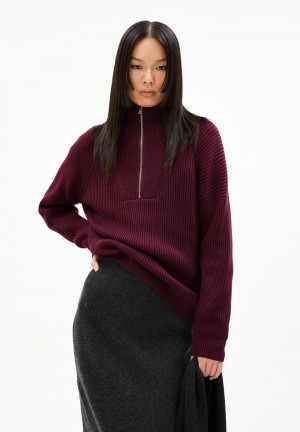 ARMEDANGELS RONYIAAS Sweater Loose Fit made of Organic Cotton Cranberry Juice | YVKUAI-571