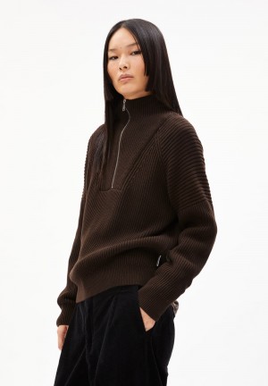 ARMEDANGELS RONYIAAS Sweater Loose Fit made of Organic Cotton Cafe | PVBJGD-659